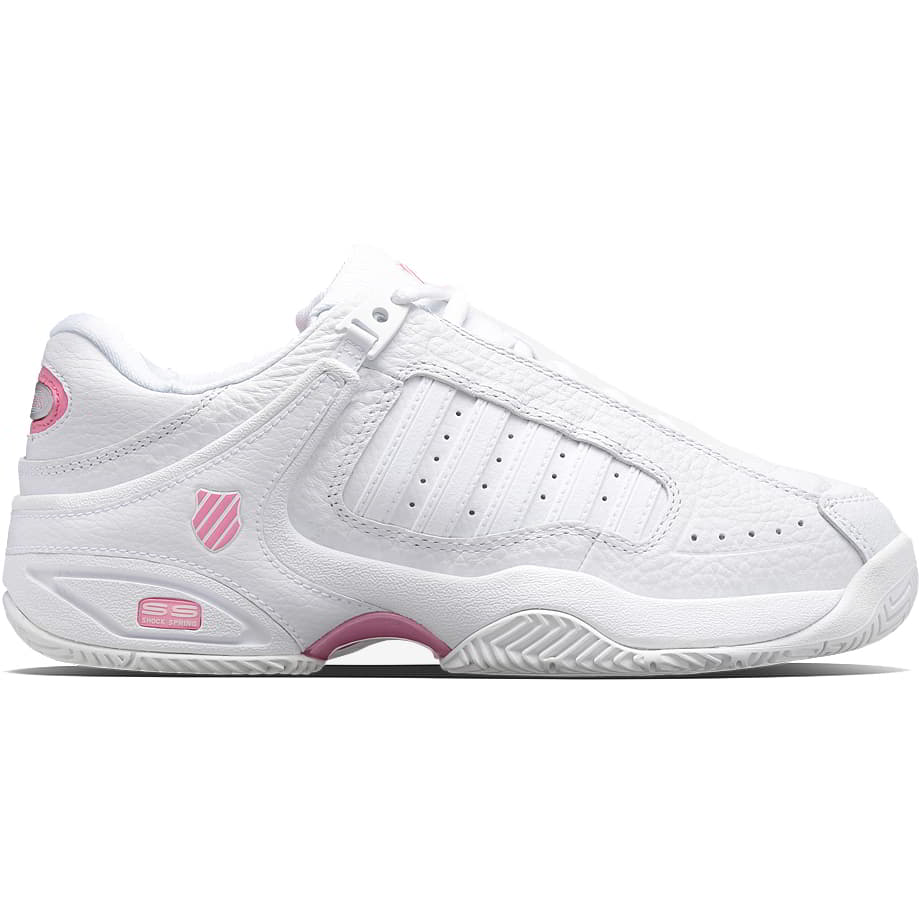 K-Swiss Women's Defier RS Tennis Shoes - White Sachet Pink