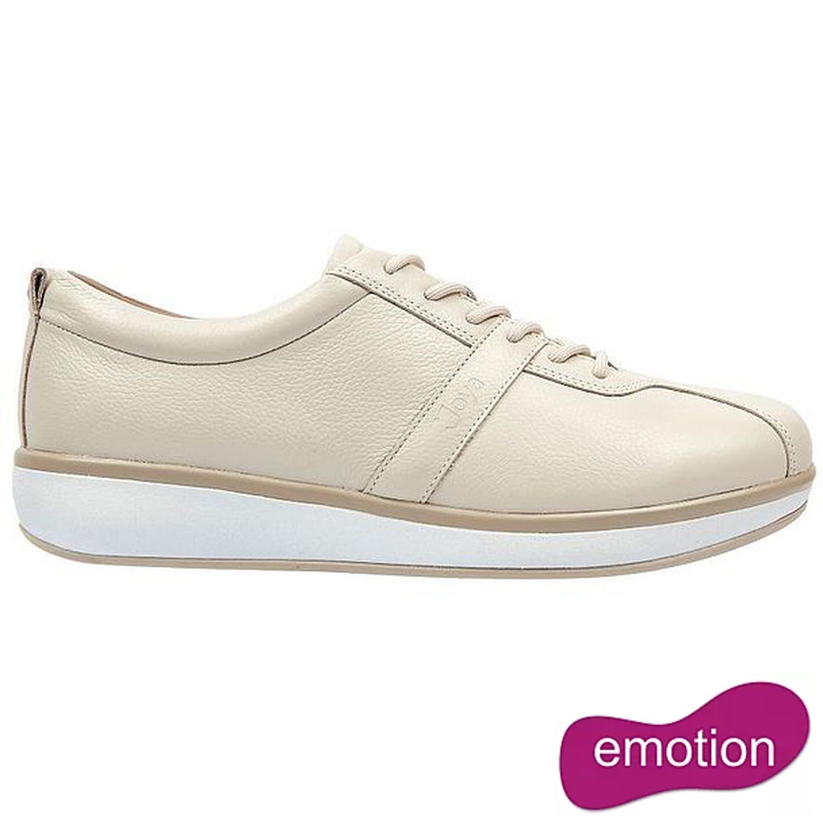 Joya Women's Emma Emotion Leather Lace Up Shoes - Cream