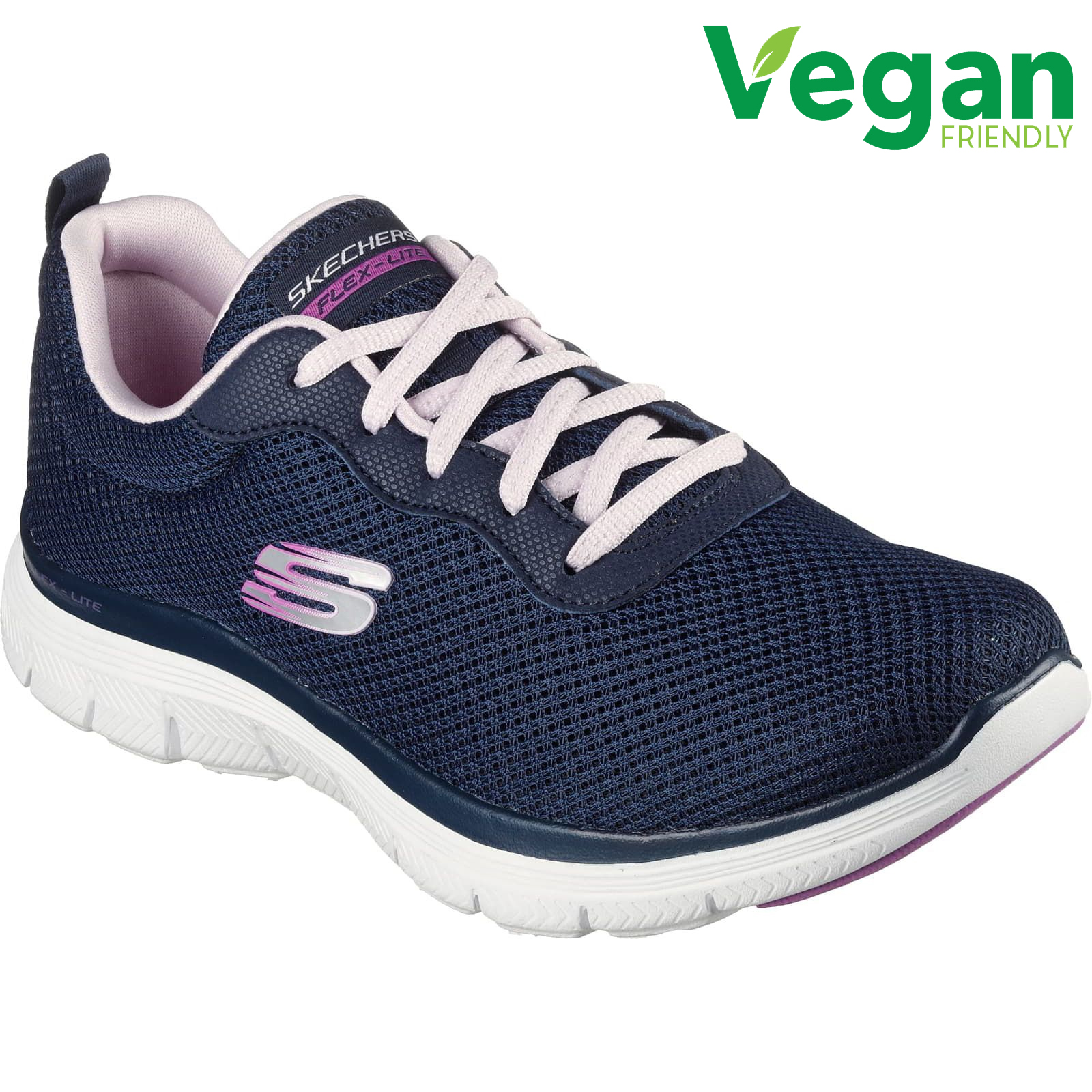 autoridad asesino Todos Skechers Womens Flex Appeal 4.0 Trainers - Navy Lavender