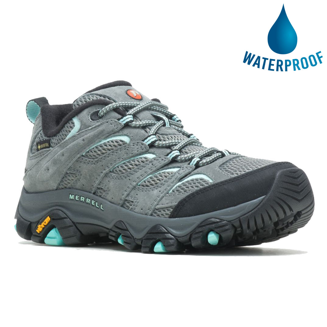 Merrell Womens Moab 3 GTX Waterproof Walking Shoes - Sage