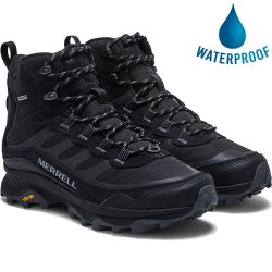 Merrell Men's Moab Speed Thermo Mid Waterproof Walking Boots - Black