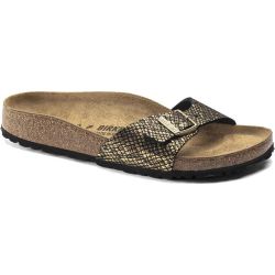 Birkenstock Womens Madrid Sandals - Shiny Python Black Gold