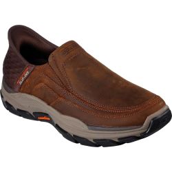 Skechers Men's Slip Ins Respected Elgin Relaxed Fit Shoe - Dark Brown
