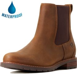 Ariat Womens Wexford Waterproof Chelsea Boots - Weathered Brown
