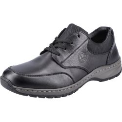 Rieker Mens 03310 Wide Fit Shoes - Black Black