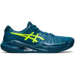 Asics Mens Gel Challenger 14 Tennis Shoes - Restful Teal Safety Yellow