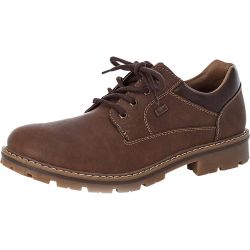 Rieker Mens Wide Fit Water Resistant Shoes - Brown Marron Toffee