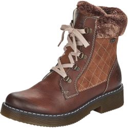 Rieker Womens Warm Winter Water Resistant Ankle Boots - Brown