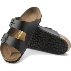 Birkenstock Mens Womens Arizona Leather Sandals - Black