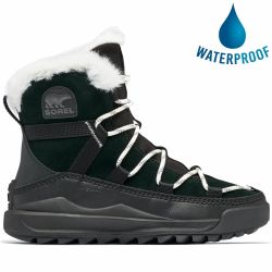Sorel Women's ONA RMX Glacy Waterproof Ankle Boots - Black Sea Salt