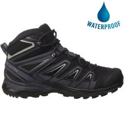 Salomon Men's X Ultra 3 Mid Gtx Waterproof Walking Hiking Boots - Black India Ink Monument