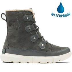Sorel Womens Explorer II Joan Waterproof Boots - Grill Fawn