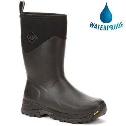 Muck Boots Men's Arctic Ice Mid Arctic Grip Waterproof Wellington Boots - Black