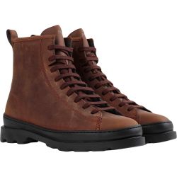 Camper Mens Brutus K300245 Leather Ankle Boots - Brown 009