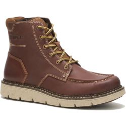 Caterpillar Mens Covert Ankle Boot - Leather Brown