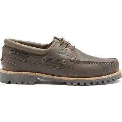 Chatham Men's Sperrin Leather Country Deck Boat Shoes - Dark Brown