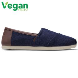 Toms Mens Classic Alpargata Vegan Espadrilles Slip On Shoes - Dark Denim