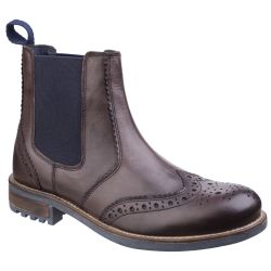 Cotswold Men's Cirencester Brogue Chelsea Boots - Brown