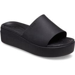 Crocs Womens Brooklyn Slide Sandals - Black