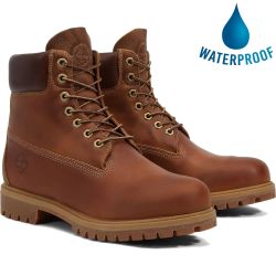 Timberland Mens 6 Inch Premium Waterproof Boots - 27094 - Medium Brown