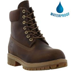 Timberland Men's 6 Inch Premium Waterproof Boots - 27097 -Brown
