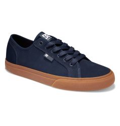 DC Mens Manual LE Leather Skate Shoes - Navy Gum