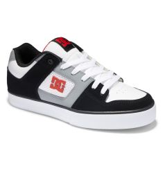 DC Men's Pure Skate Shoes - Black White Grey