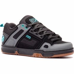 DVS Mens Comanche Skate Shoes - Black Turquoise Gum