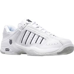 K-Swiss Men's Defier Tennis Shoes - White White Black