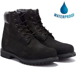 Timberland Icon Women's 6 Inch Premium Waterproof Boots Wide Fit - 8658A - Black