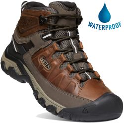 Keen Mens Targhee III Mid WP Waterproof Walking Boots - Chestnut Mulch