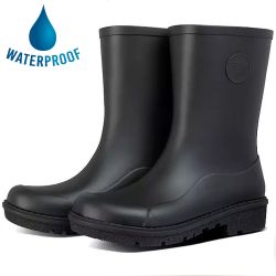 Fitflop Womens Wonderwelly Short Wellington Boots - All Black