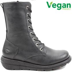 Heavenly Feet Womens Martina 2 Vegan Boots - Black
