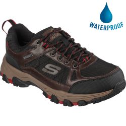 Skechers Mens Selmen Cormack Waterproof Walking Shoes - Chocolate Black
