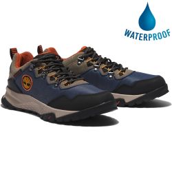 Timberland Men's A2DZZ Lincoln Peak Low Waterproof Walking Shoes - Navy Mesh
