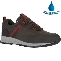 Geox Mens Delray Amphibiox Waterproof Walking Shoes - Dark Coffee