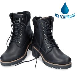 Panama Jack Womens Phoebe Waterproof Boots - Napa Black