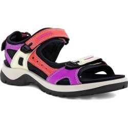 Ecco Shoes Womens Offroad Leather Walking Sandals - Multicolour