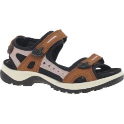 Ecco Shoes Women's Offroad Leather Walking Sandals - Mink Violet Ice