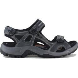 Ecco Shoes Mens Offroad Leather Walking Sandals - Marine