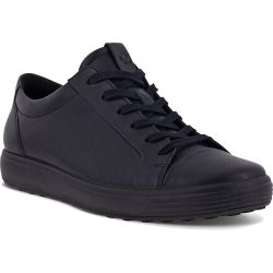 Ecco Womens Soft 7 Leather Trainers - Black Black