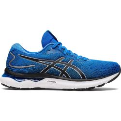 Asics Mens Gel Nimbus 24 Running Shoes - Electric Blue Piedmont Grey