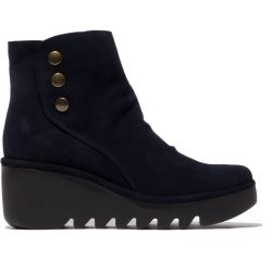 Fly London Women's Brom Wedge Ankle Boot - Navy