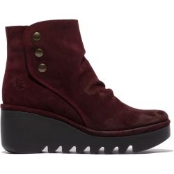 Fly London Womens Brom Wedge Ankle Boot - Wine