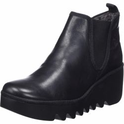 Fly London Womens Byne Wedge Chelsea Boots - Black