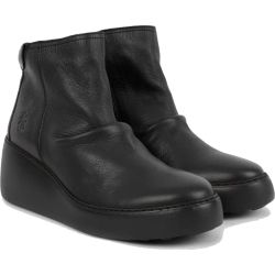 Fly London Womens Dabe Wedge Ankle Boot - All Black