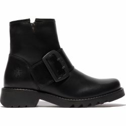 Fly London Womens Rily Chunky Ankle Boot - Black