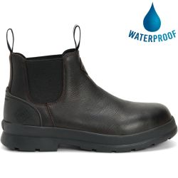 Muck Boots Men's Chore Farm Chelsea Waterproof Boots - Black Coffee