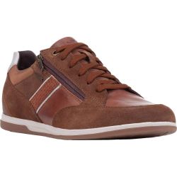Geox Mens Renan D Breathable Trainers - Brown Cotto