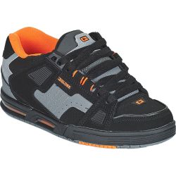 Globe Mens Sabre Skate Shoes - Black Grey Orange